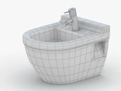 1552 - Toilet Low-poly 3D model