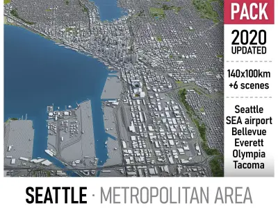 Seattle Metropolitan 3D Model Pack