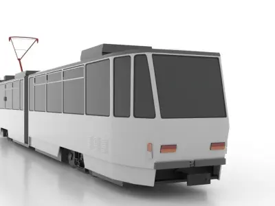Tatra KT4DM Low Low-poly 3D model