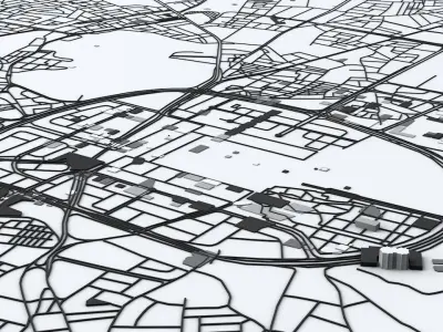 Medina Road Network and Streets 3D model