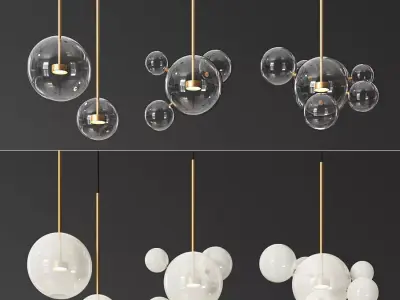 Giopato Coombes Bolle 4 and 6 Bubbles Set 3D model