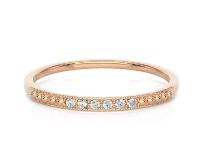 Light Minimalist Diamond Ring 3D print model