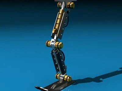 Robot leg 3D model