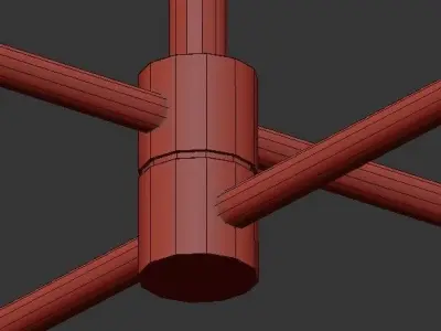 AK939 led ceiling light for living room 3D model