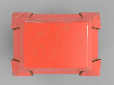 chest box Low-poly 3D model