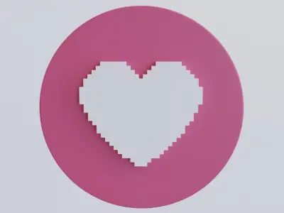 Heart Cartoon 3D model