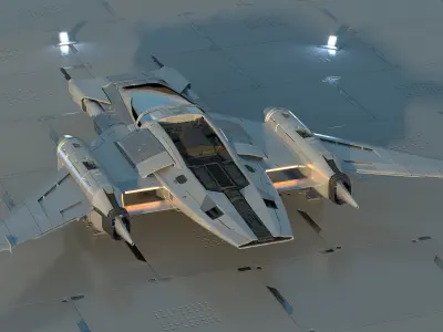 Star Wars x Porsche Tri-Wing S-91x Pegasus Starfighter 3D model