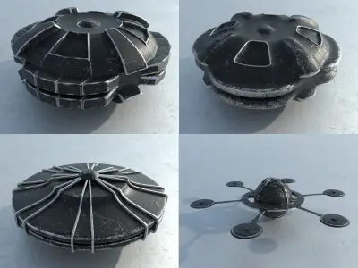 25 SCI-FI Spaceship Basemeshes 3D model