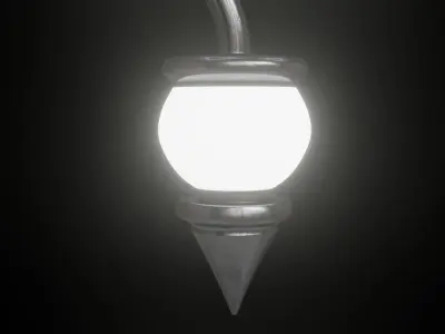 Street Lamp PBR Low-poly 3D model
