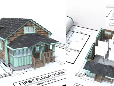 Beach House 3D Print Ready Model 3D print model