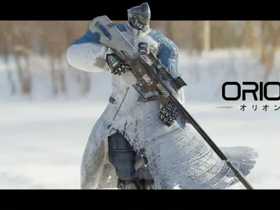 Low Poly - Cybernetic Hitman - Orion Low-poly 3D model