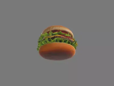 Burger Realistic 3D print model