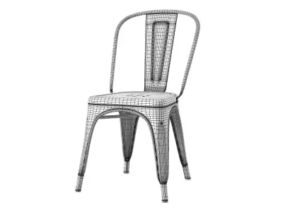 A-chair copper dining chair 3D model