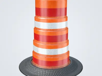 Traffic Drum 3D model