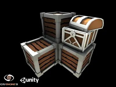 Survival Assets Pack Low Poly Game Ready Low-poly 3D model