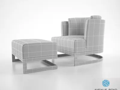 Avenue Road St John street armchair 3D model