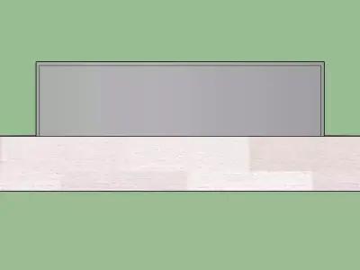 Modern Entrance Door with Pillars  3D Model 3D model