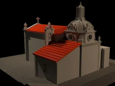Portuguese Church in Algarve Portugal 3D print model