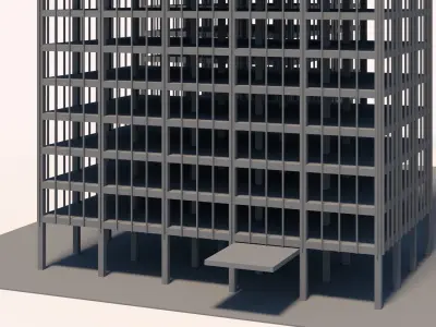 Lake Shore Drive Mies Van Der Rohe 3D model