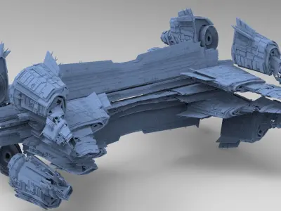 Alien Ship design 6  3D model