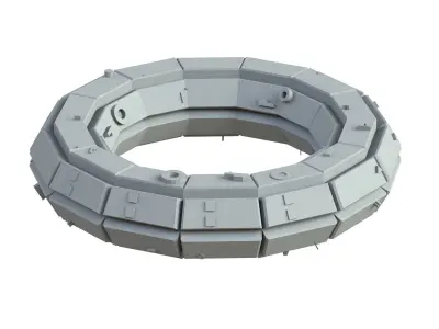 Sci Fi Object No 4338 Low Poly Low-poly 3D model