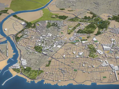 Rabat  Low-poly 3D model