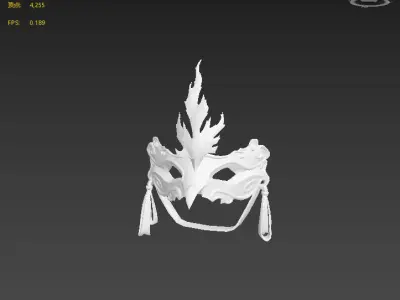 Next generation face mask Low-poly 3D model