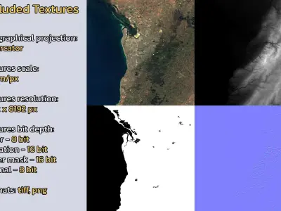 Adelaide Australia City Landscape 3D Model 3D model
