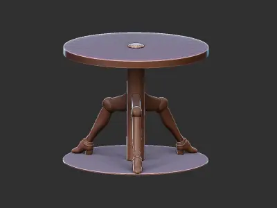 TABLE HUMAN FURNITURE 3D print model