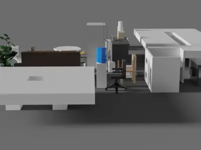 Office Low-Poly Pack Low-poly 3D model