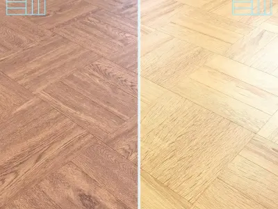 Parquet - Laminate - Wooden floor 2 in 1 Low-poly 3D model 68