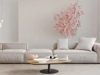 Contemporary Living Room 03 3D model