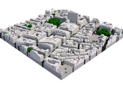London city tile Level 2 block TQ2881 South East 3D model
