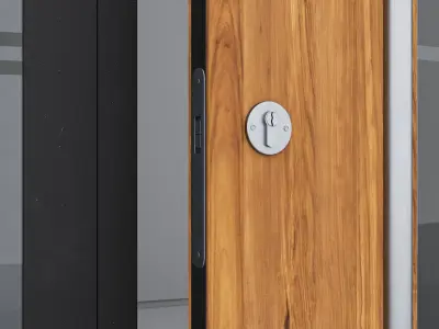 Aluminium door 123 3D model