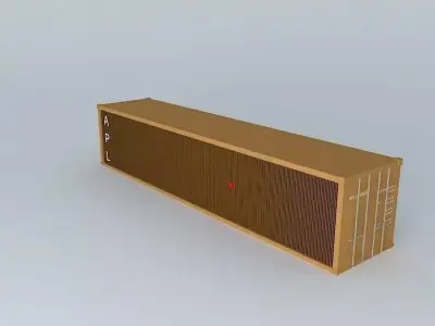 Old and abandoned container Free 3D model