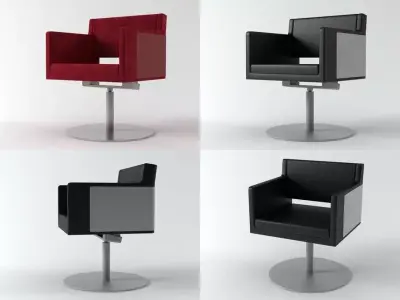 Nova four different chairs 3D model