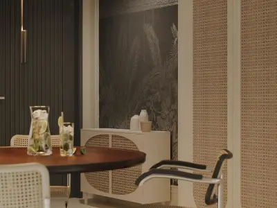 apartment interior scenes    3D model 2