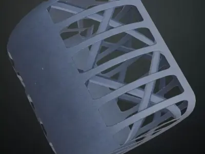 Perforated Blue Metal Walkway Grate Transparent PBR Seamless Texture