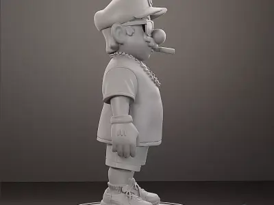 Super Mario Street Style -  3D Printable Figure - Presupported 3D print model