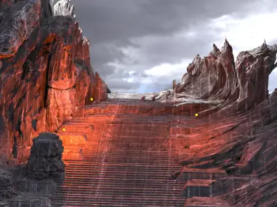 Dantes Inferno Depths Ruin 7 3D model