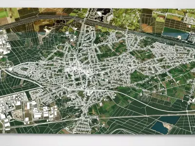 Cityscape Lommel Belgium 3D model