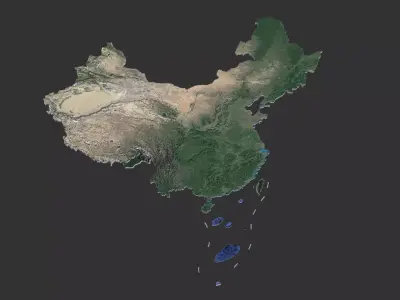 China map 3D model