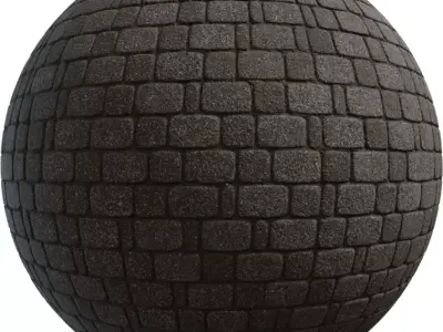 Dark Basalt Cobblestone PBR Texture Texture