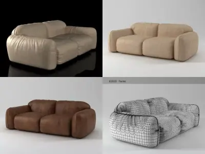 Piumotto08 sofa220 3D model
