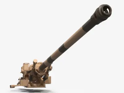  Military Artillery Gun Mount Desert 