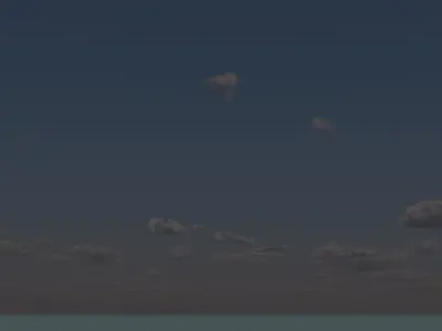 Morning At Half Past Five AM Sky 3D model