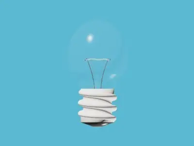 Light Bulb - HD Model Free 3D model