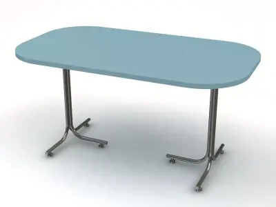 Blue Table 02 3D model