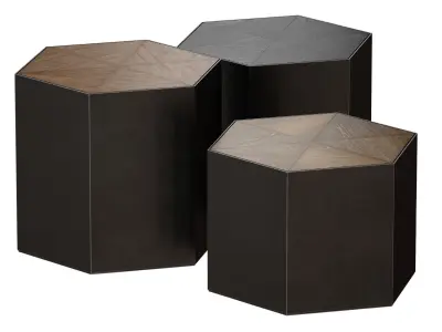 Geo Bunching Table Set Crate and Barrel 3D model