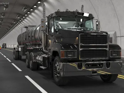  Medium Duty Truck and Tanker Trailer 